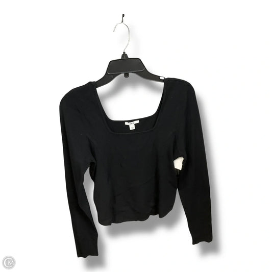 Top Long Sleeve By Bar Iii In Black, Size: L