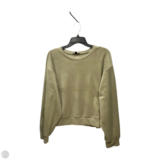 Top Long Sleeve Basic By Express In Green, Size: M