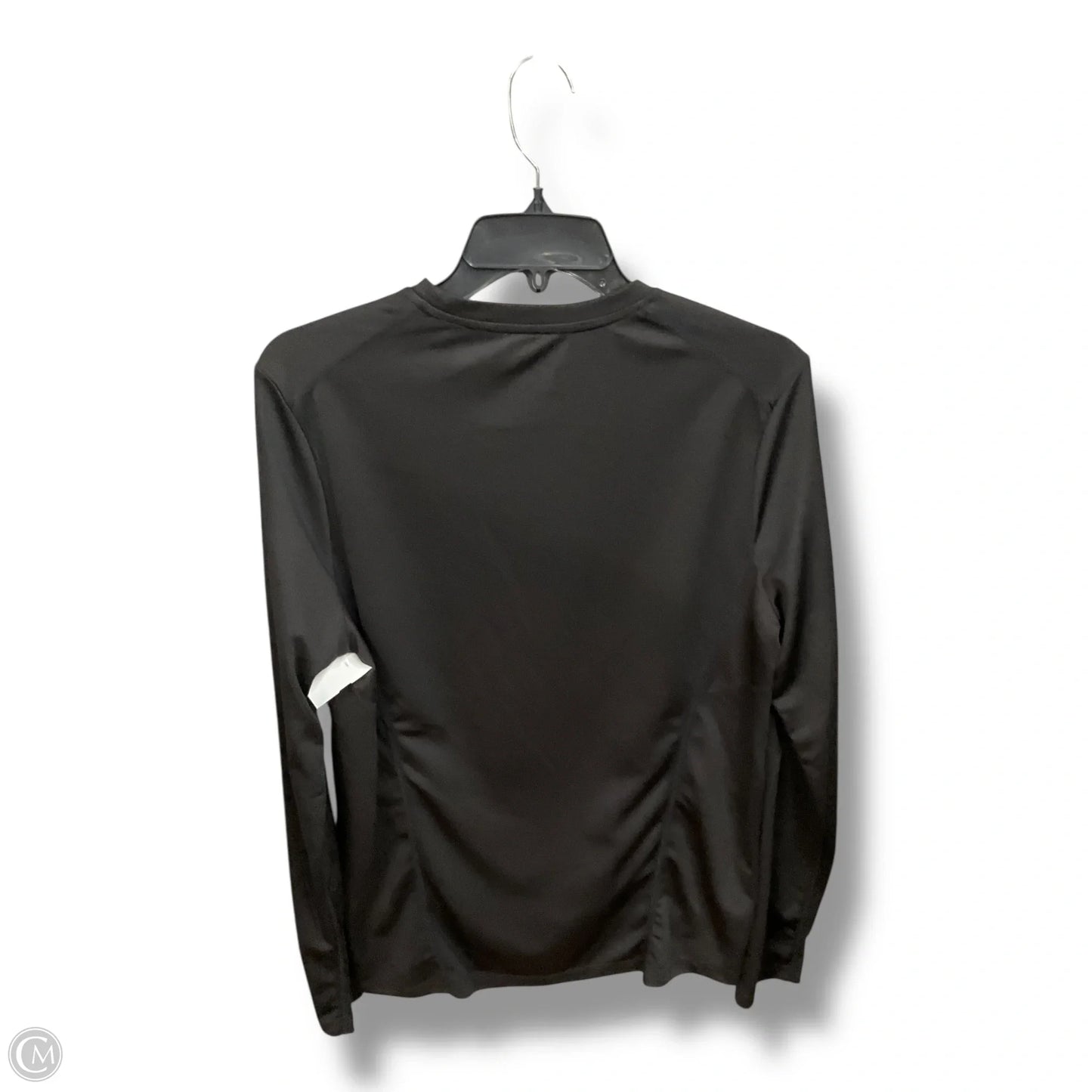 Athletic Top Long Sleeve Collar By Asos In Black, Size: M