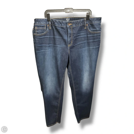 Jeans Skinny By Ana In Blue Denim, Size: 20