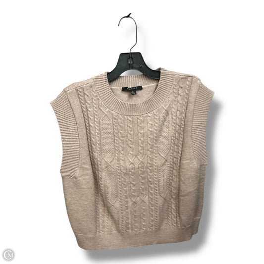 Vest Sweater By Cyrus In Beige, Size: L