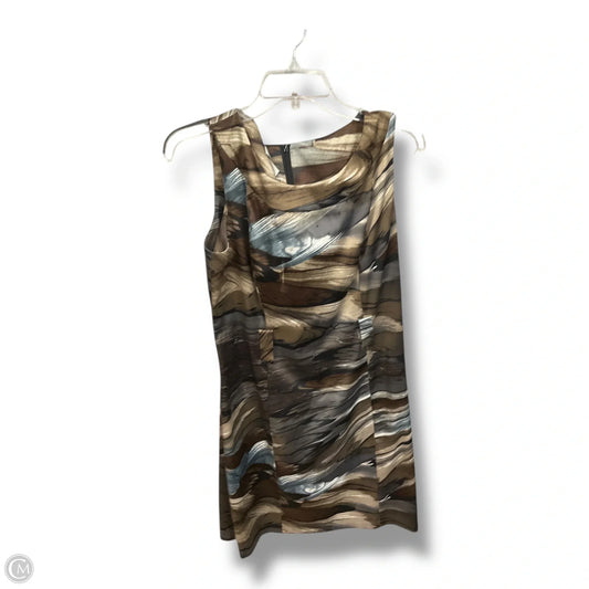 Dress Casual Short By Dressbarn In Brown, Size: L