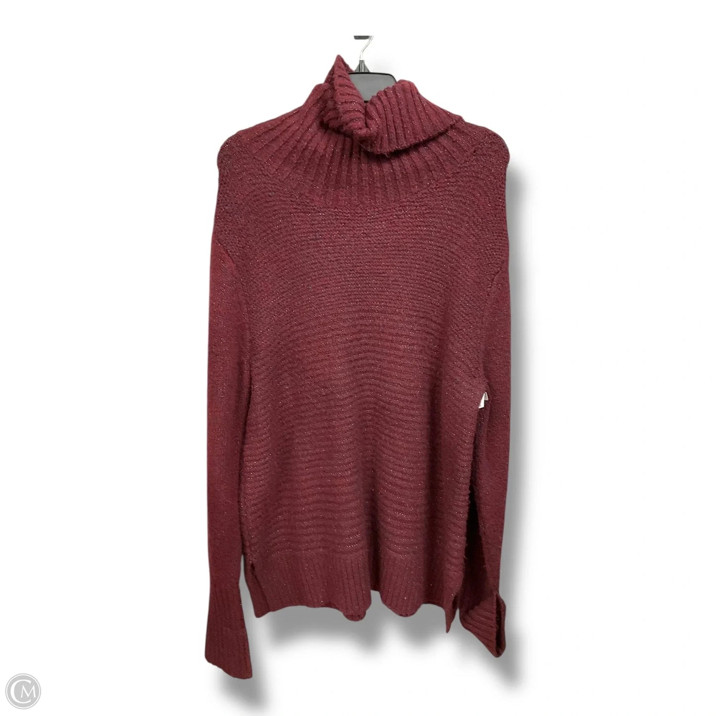 Sweater By Simply Vera In Maroon, Size: Xl