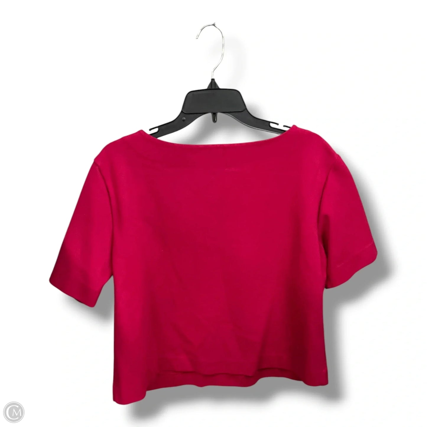 Top Short Sleeve Basic By Isaac Mizrahi Live Qvc In Pink, Size: M