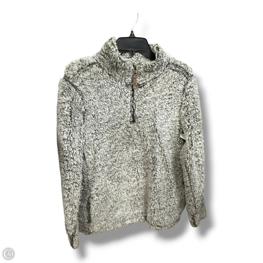 Jacket Faux Fur & Sherpa By Weatherproof In Grey, Size: M
