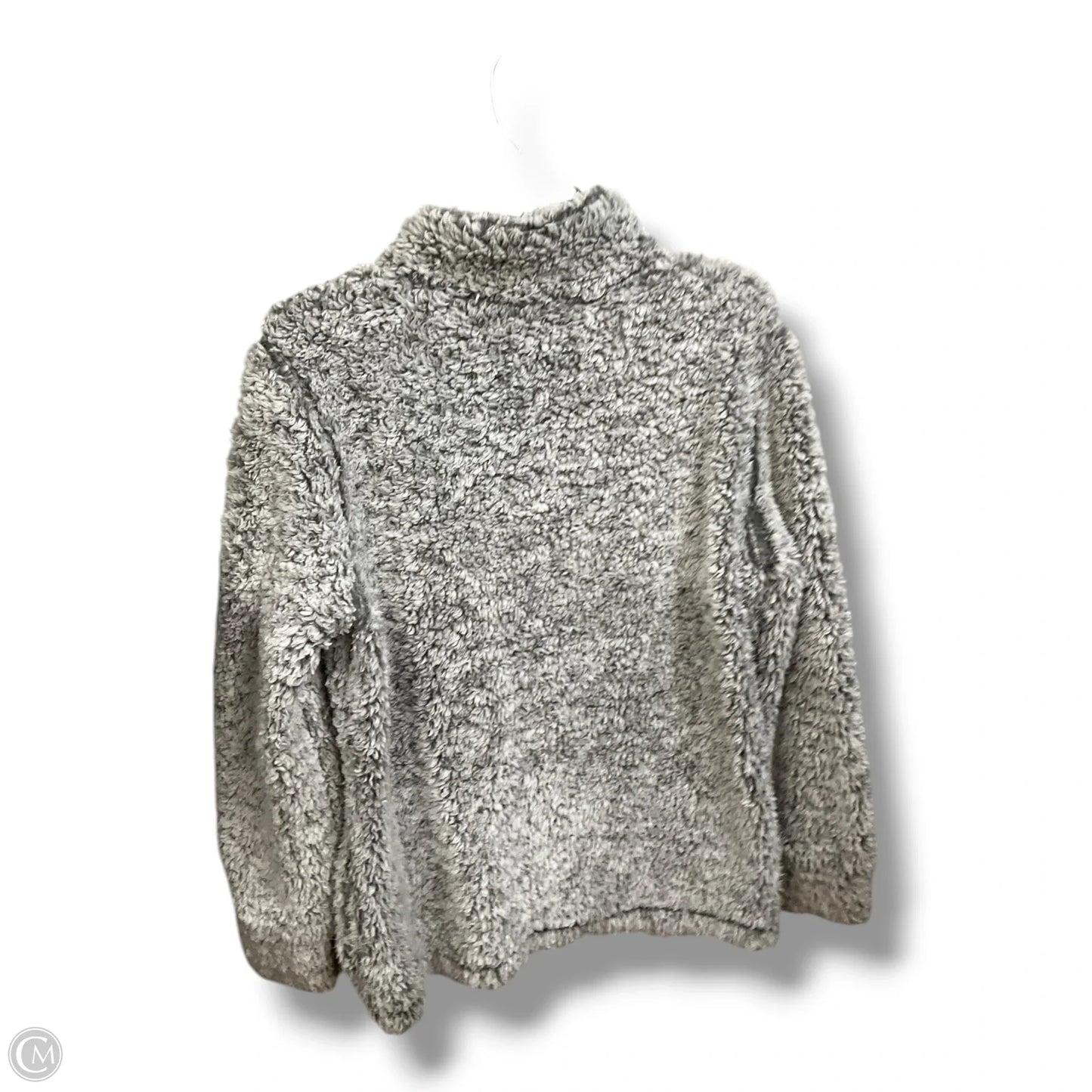 Jacket Faux Fur & Sherpa By Weatherproof In Grey, Size: M