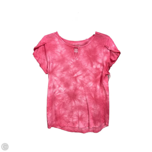 Top Short Sleeve By Sonoma In Tie Dye Print, Size: L
