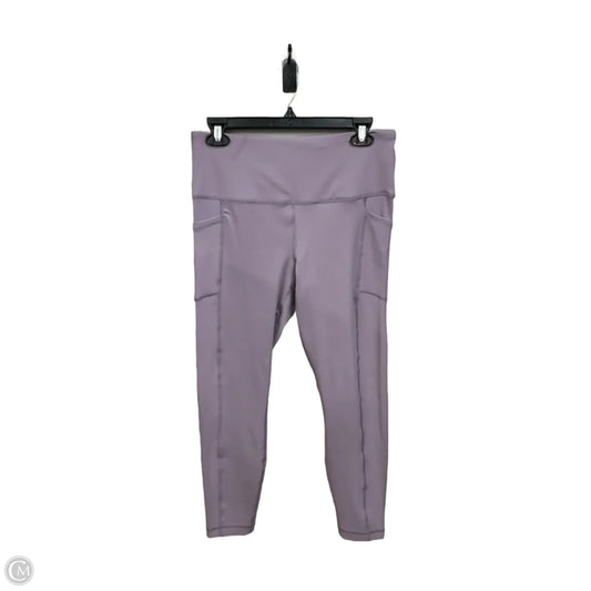 Athletic Leggings By 90 Degrees By Reflex In Purple, Size: L