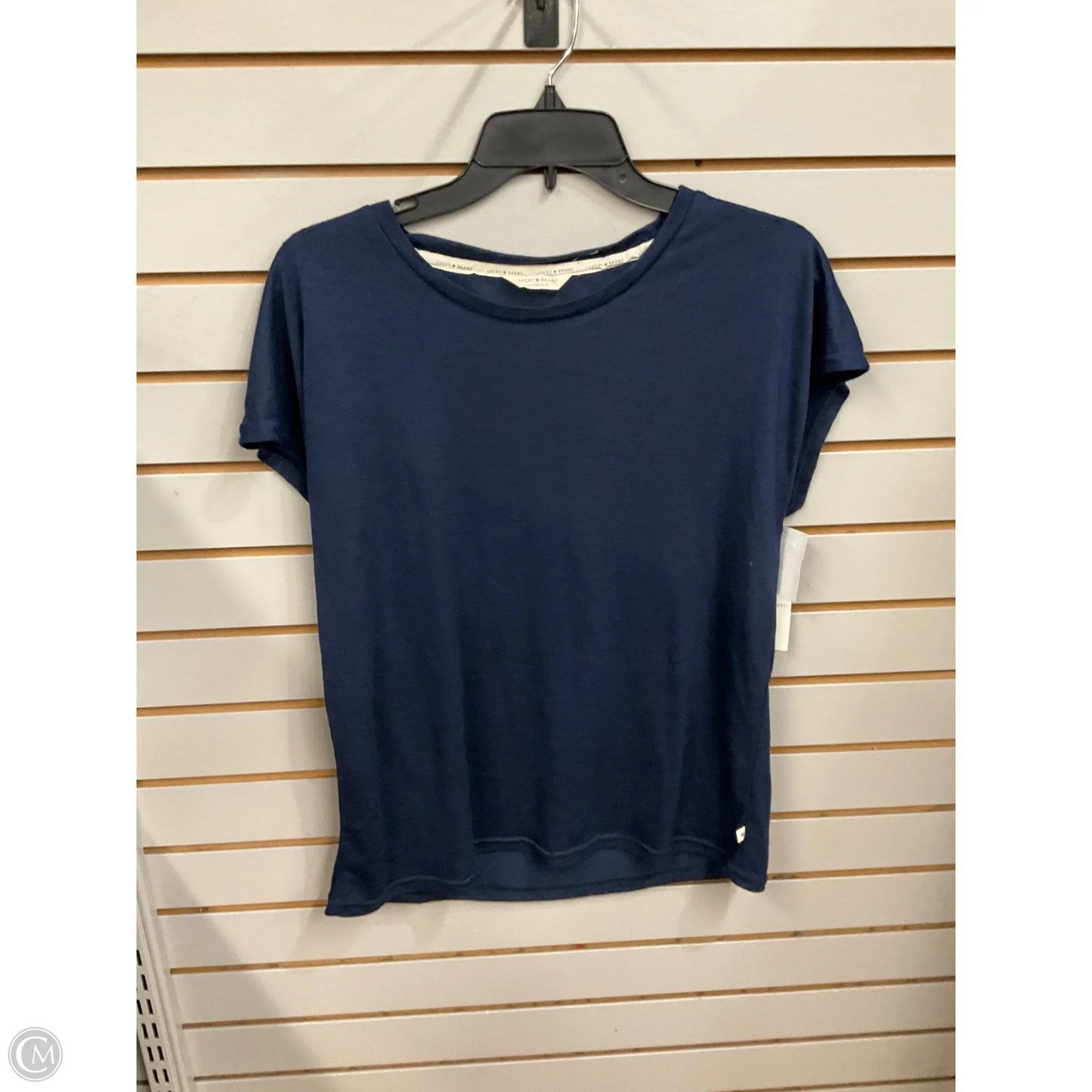Top Sleeveless Basic By Lucky Brand In Navy, Size: M