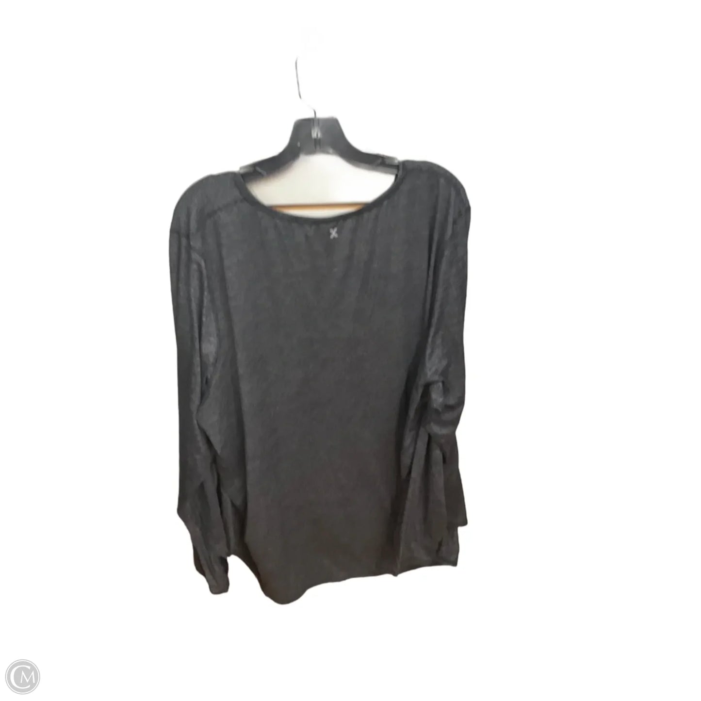 Athletic Top Long Sleeve Crewneck By Xersion In Grey, Size: 3x