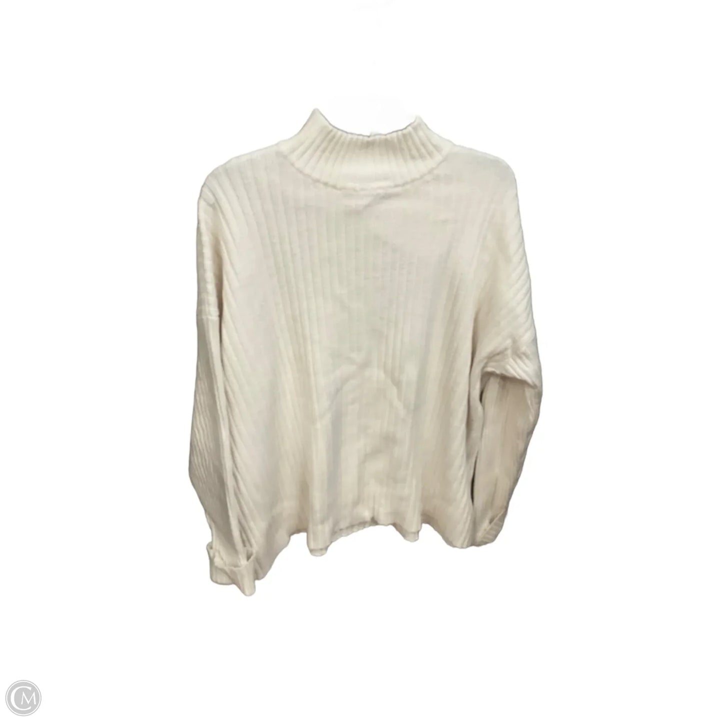 Top Long Sleeve Basic By Loft In Beige, Size: Xl