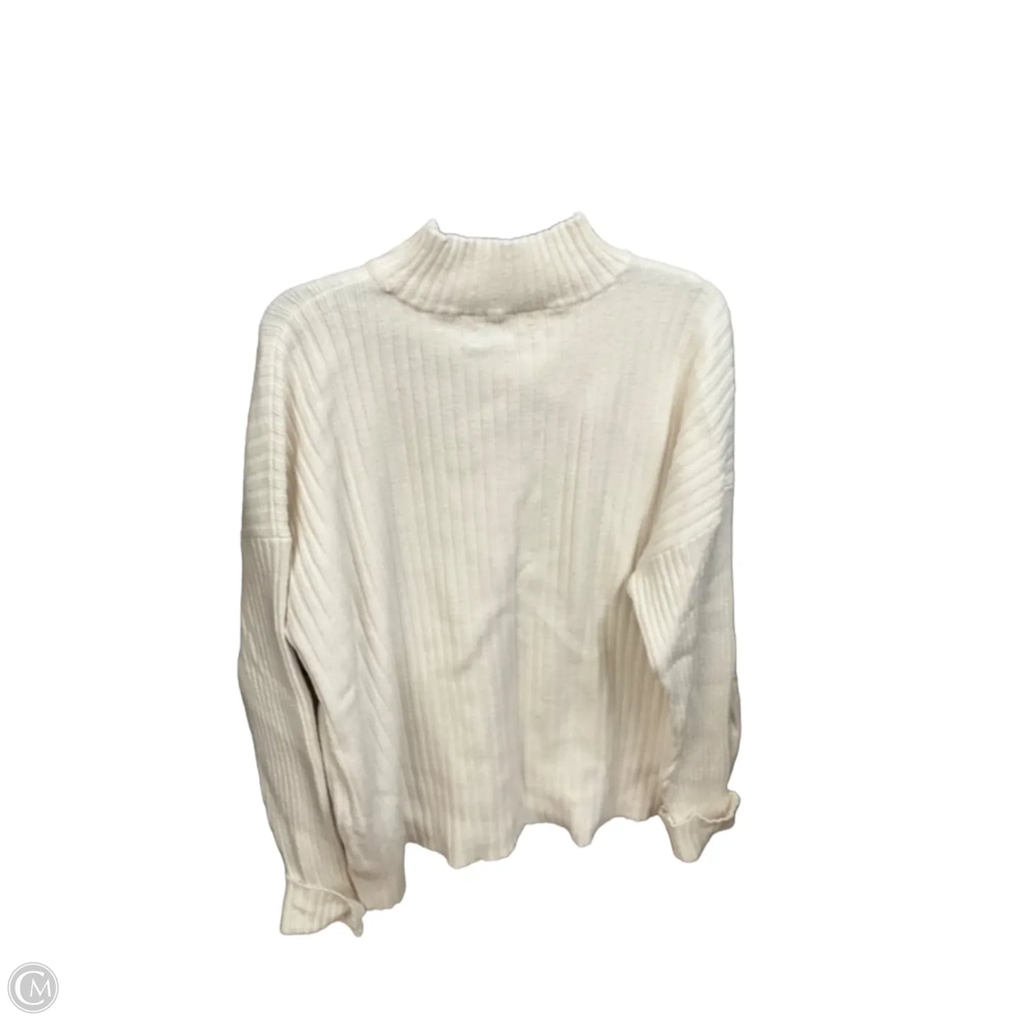 Top Long Sleeve Basic By Loft In Beige, Size: Xl