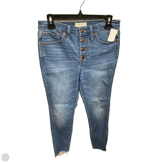 Jeans Skinny By Madewell In Blue Denim, Size: 8