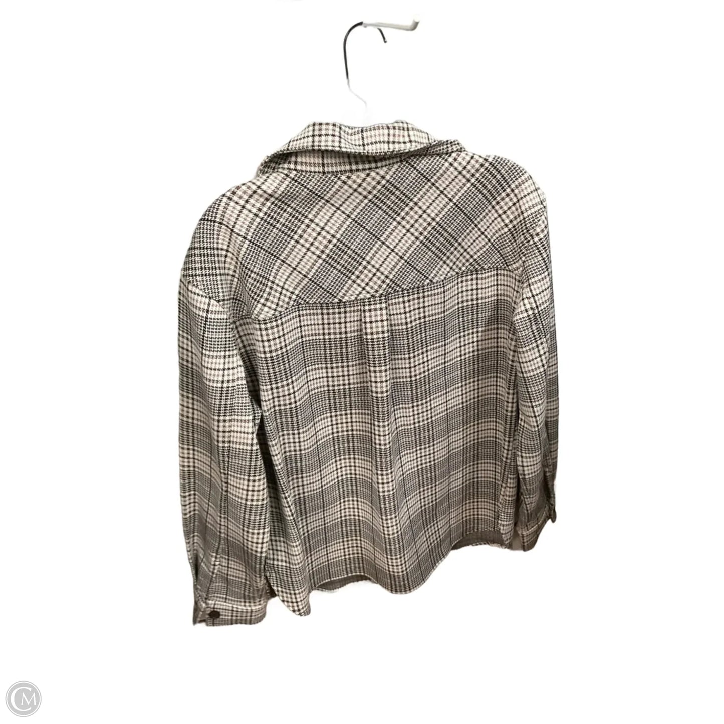 Jacket Shirt By Sanctuary In Plaid Pattern, Size: M