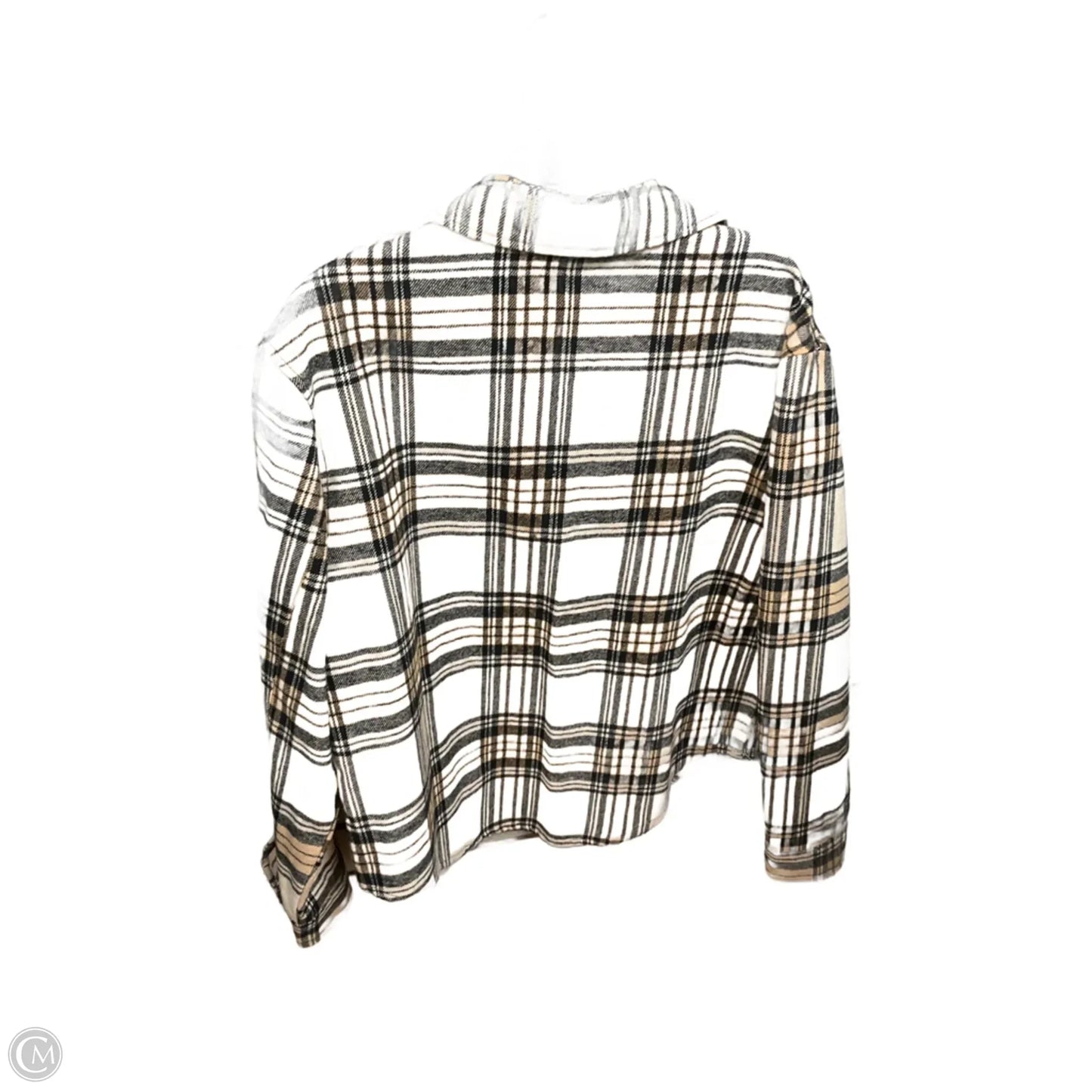 Jacket Shirt By Sanctuary In Plaid Pattern, Size: M