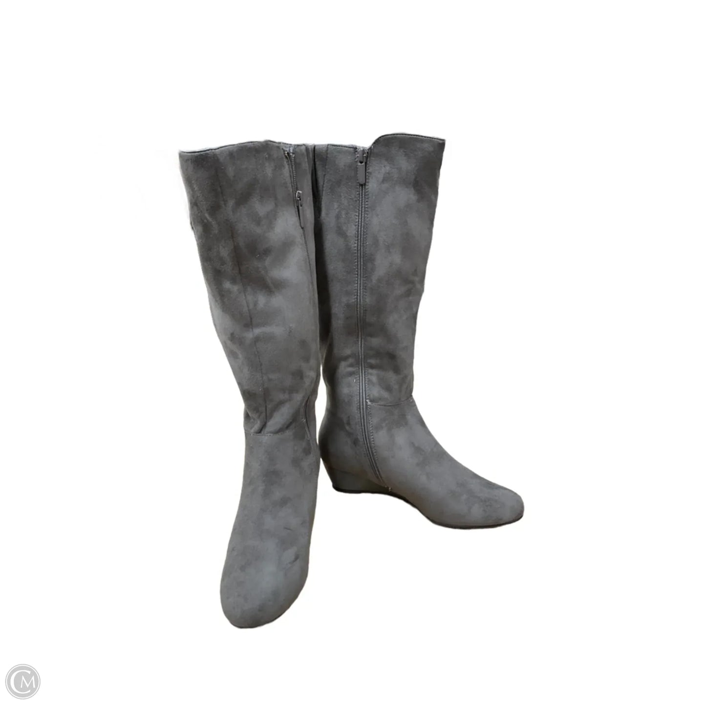 Boots Mid-calf Heels By Impo In Taupe, Size: 7.5