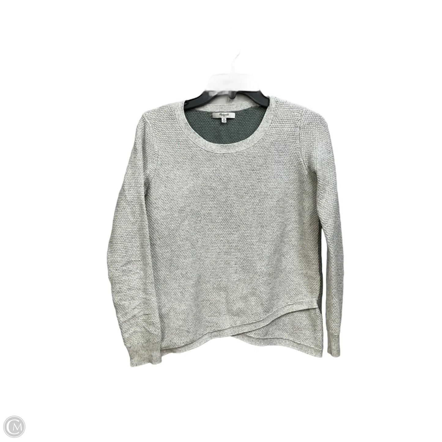 Sweater By Madewell In Green & Grey, Size: Xs