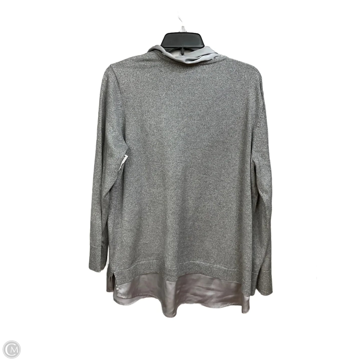 Top Long Sleeve By Anne Klein In Silver, Size: Xl