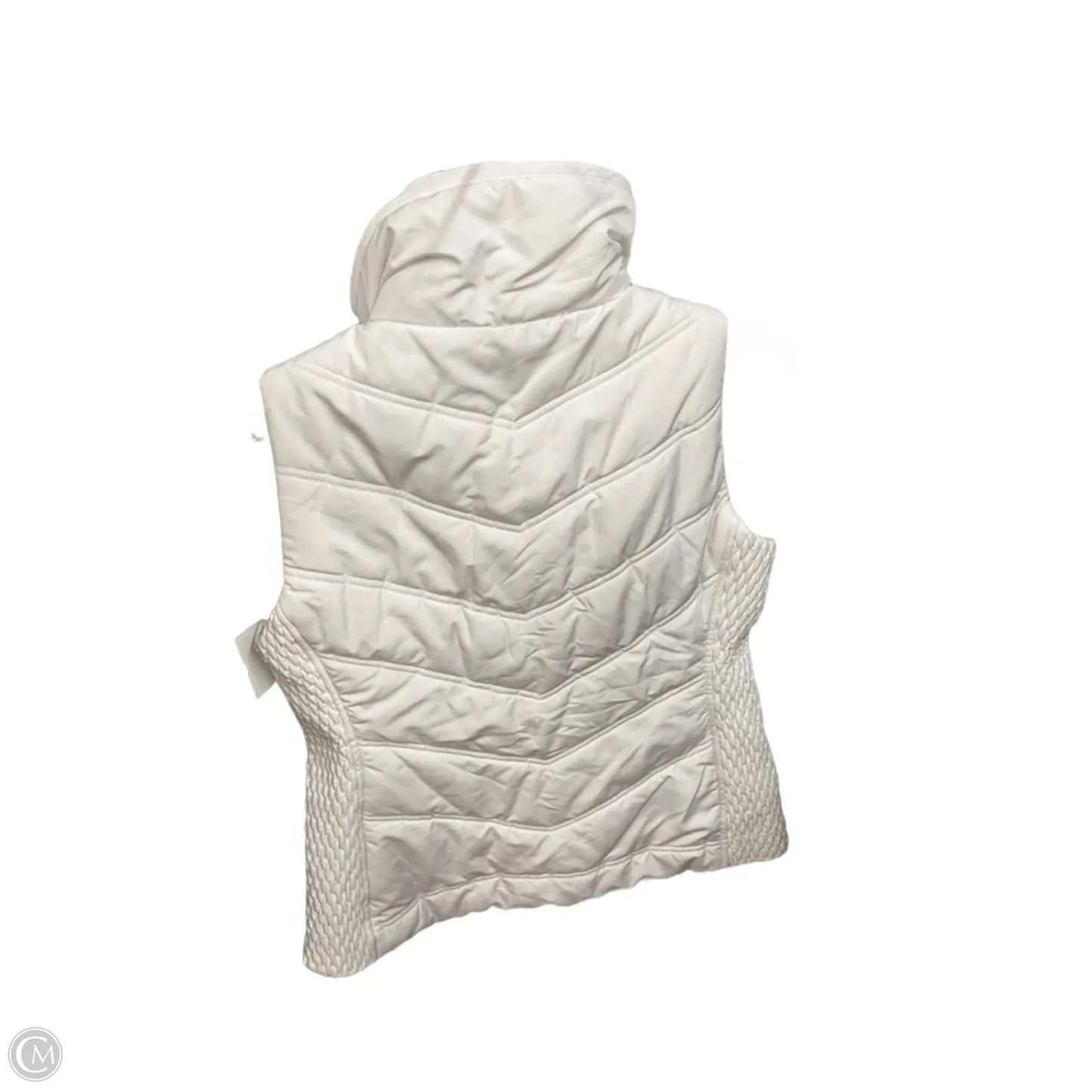 Vest Puffer & Quilted By Liz Claiborne In White, Size: Mp