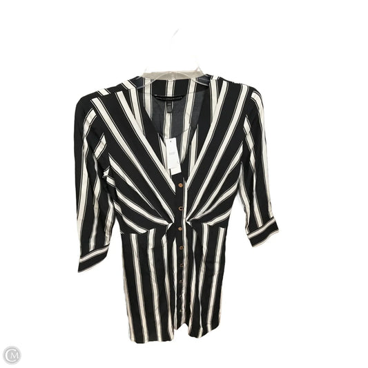 Dress Casual Short By White House Black Market In Striped Pattern, Size: Xxs