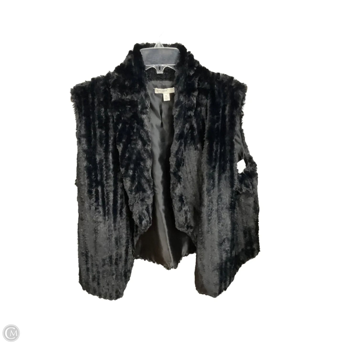 Vest Faux Fur & Sherpa By Cato In Black, Size: Xl