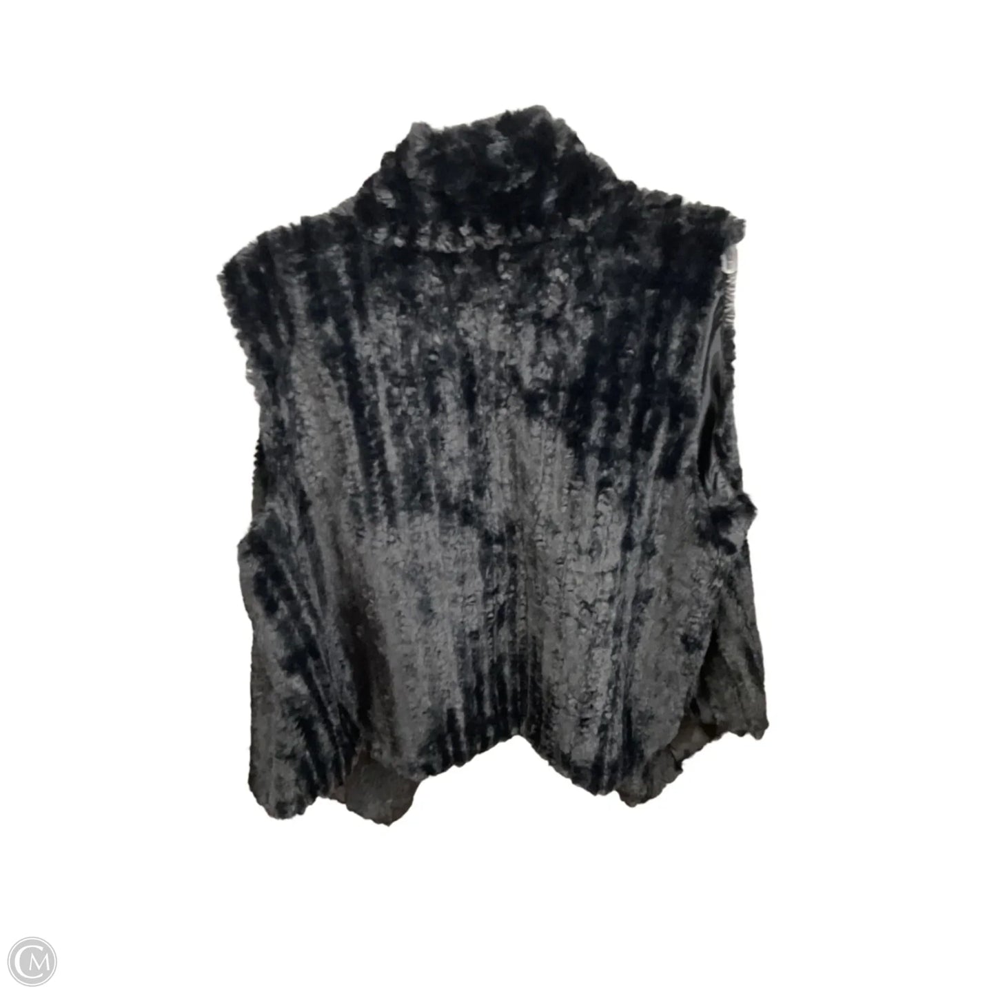 Vest Faux Fur & Sherpa By Cato In Black, Size: Xl