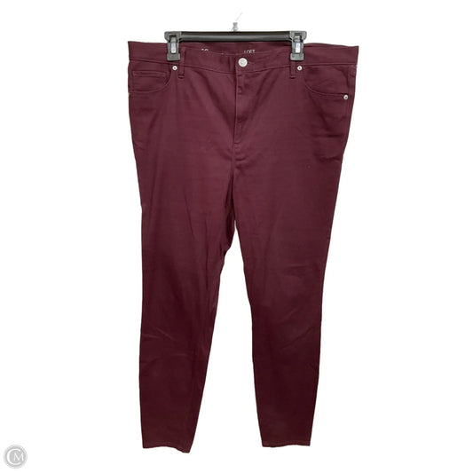 Pants Leggings By Loft In Maroon, Size: 16