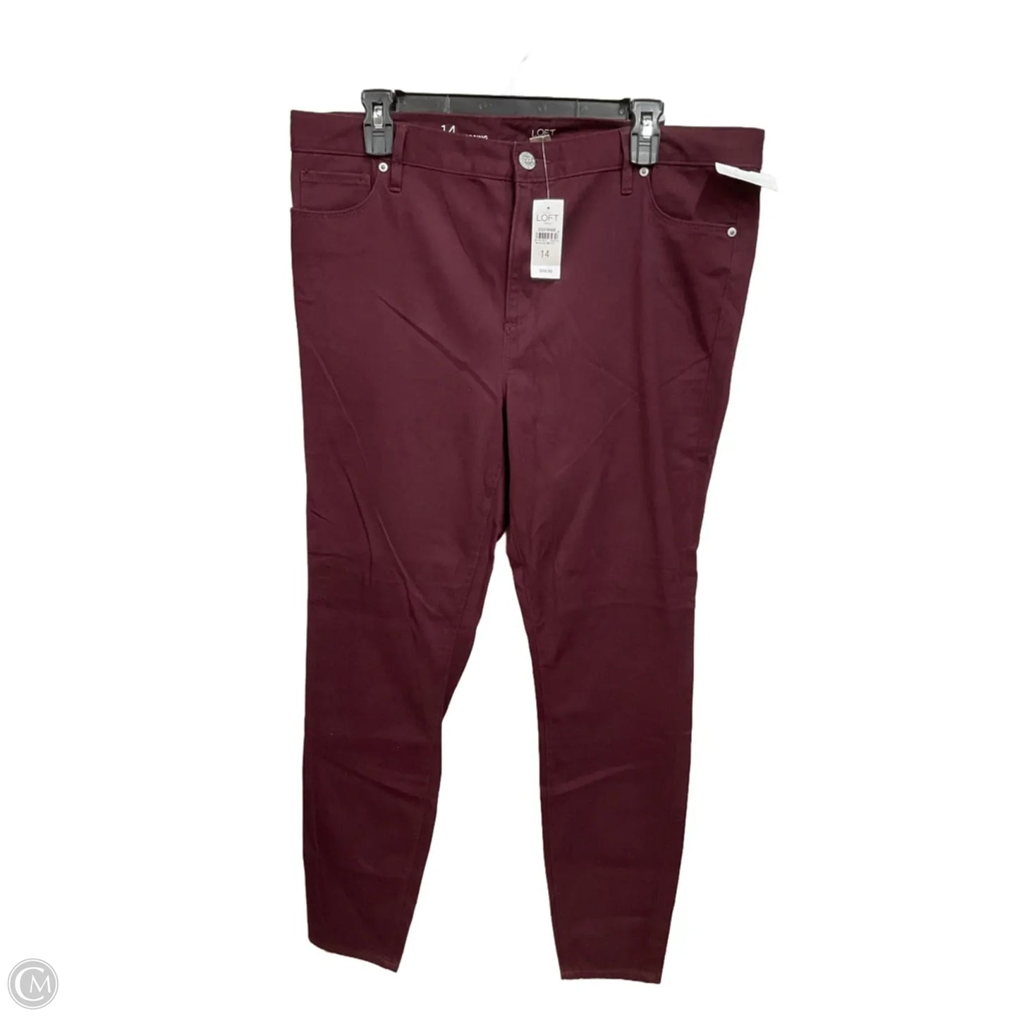 Pants Leggings By Loft In Maroon, Size: 14