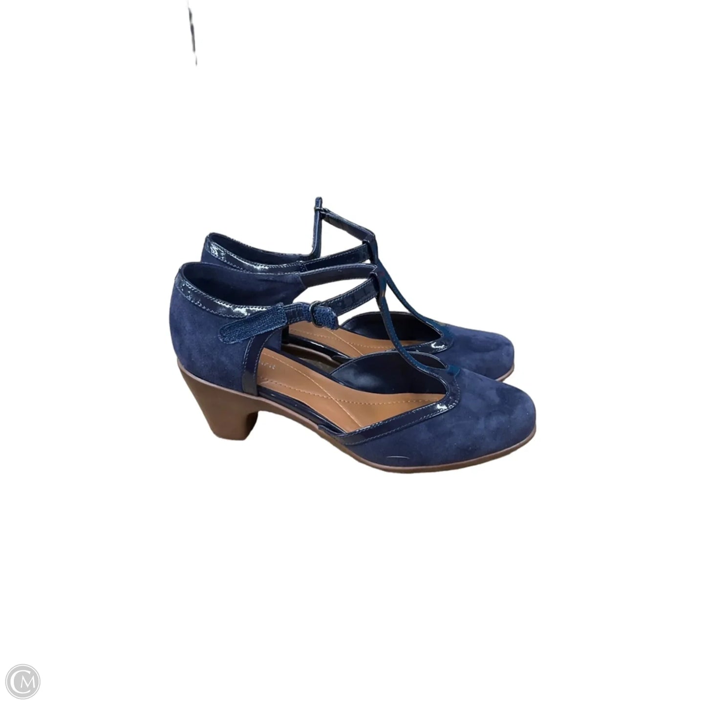 Shoes Heels Kitten By Easy Spirit In Blue, Size: 6.5