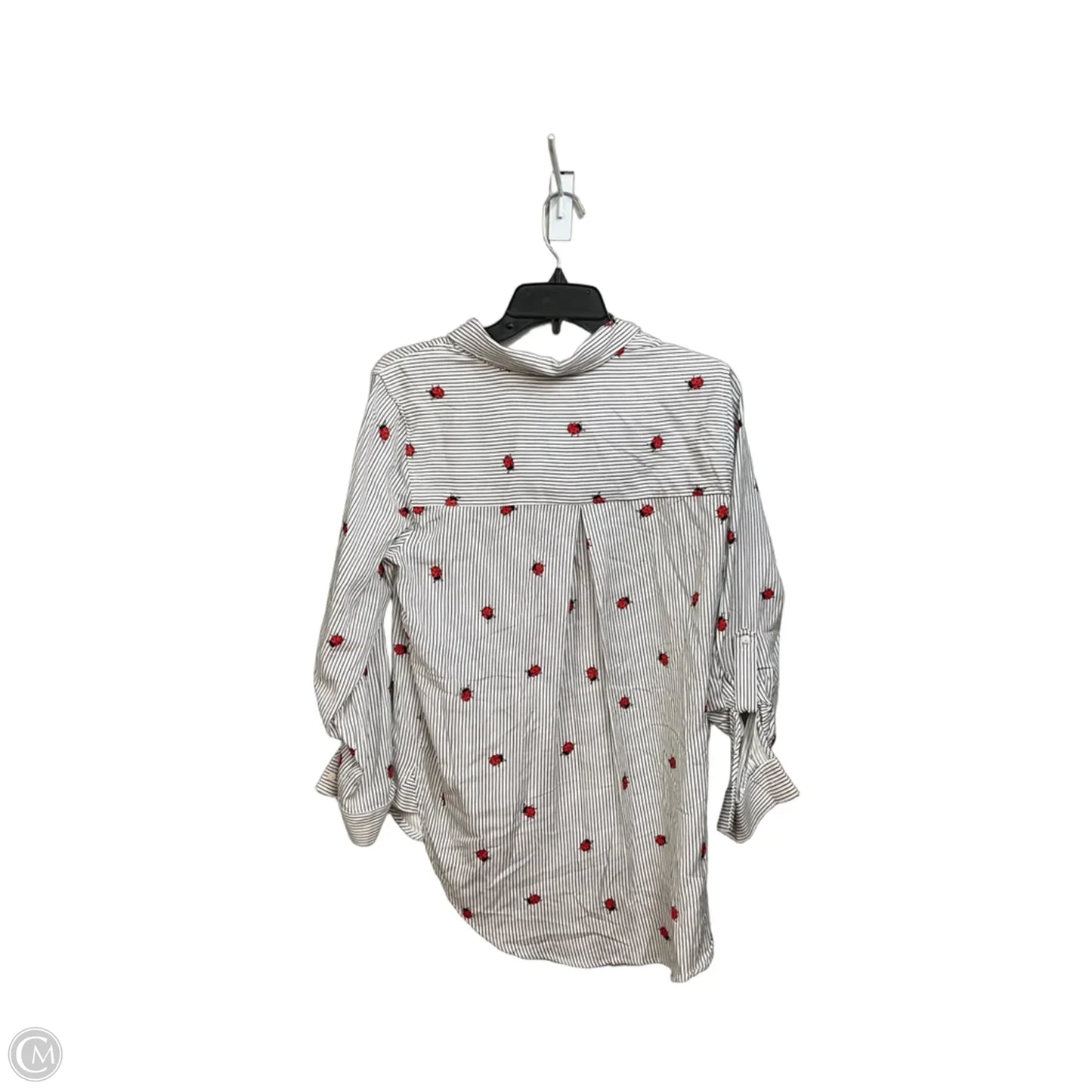 Top Long Sleeve By Jane And Delancey In Striped Pattern, Size: M