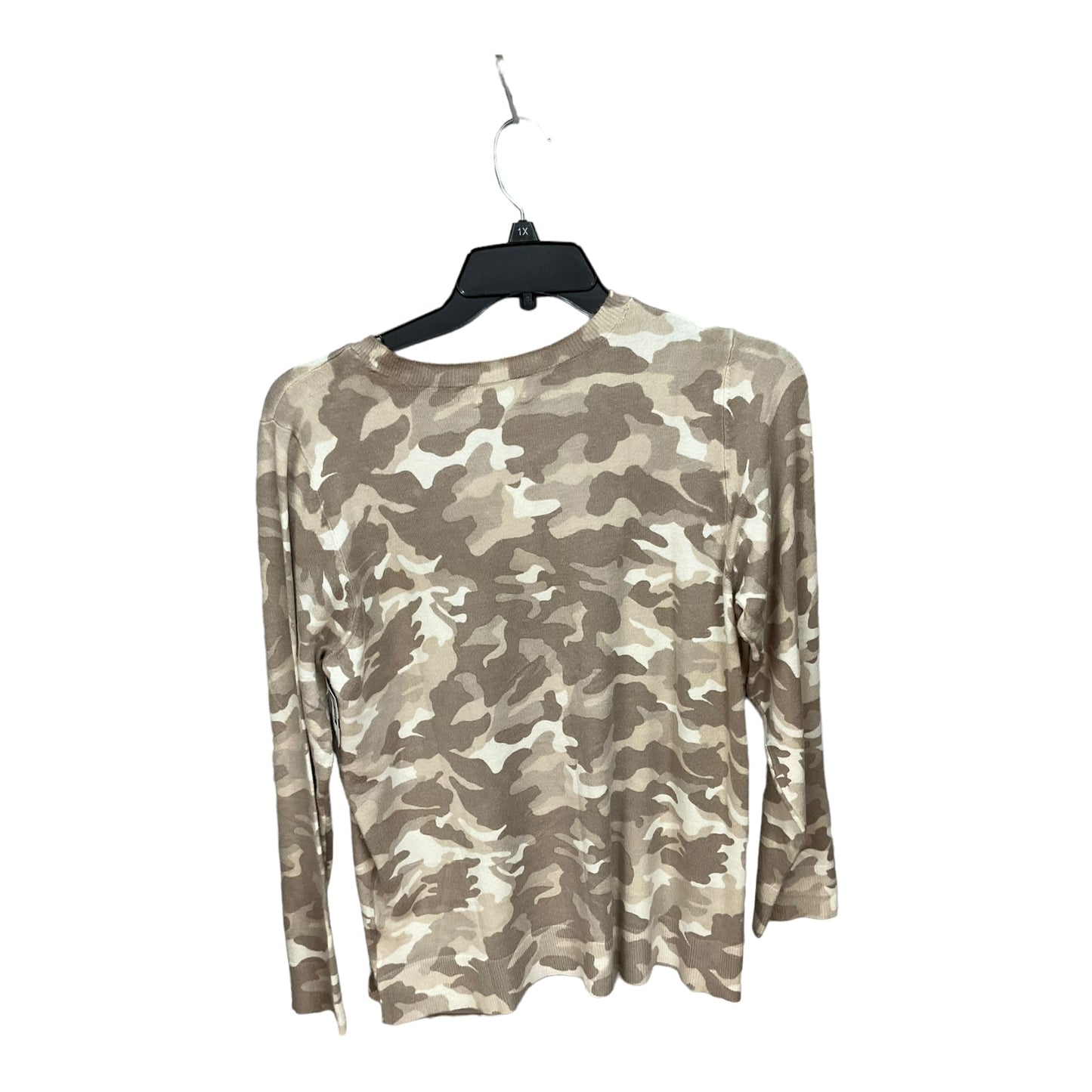 Camouflage Print Top Long Sleeve Basic Style And Company, Size Xl