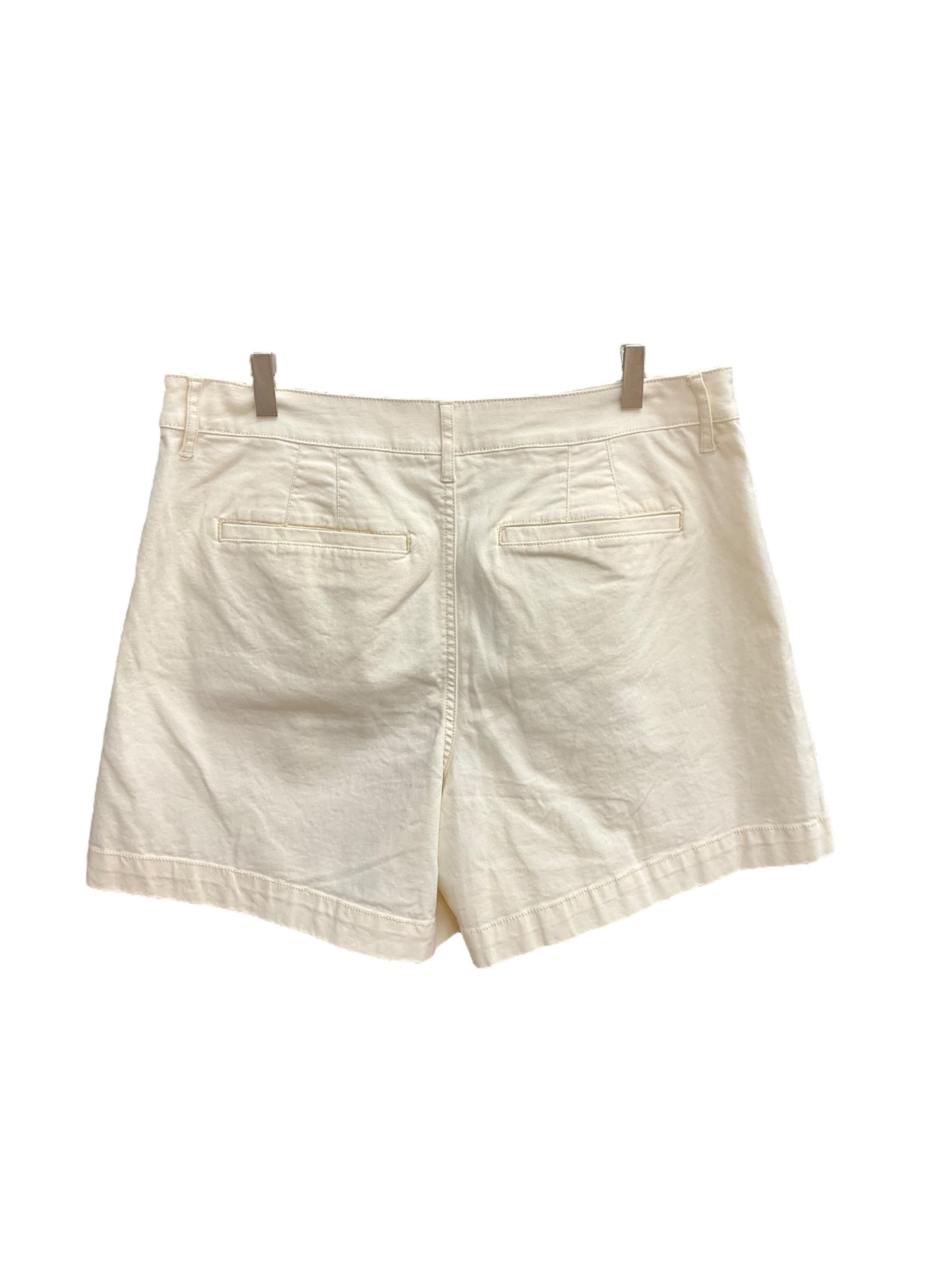 Cream Denim Shorts Ana, Size 16