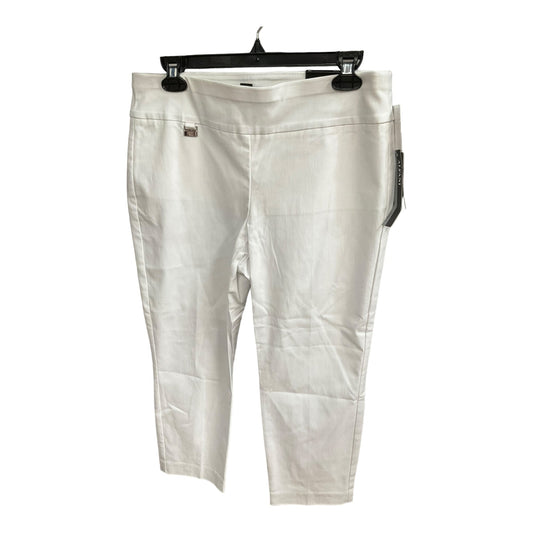 White Pants Cropped Alfani, Size 10