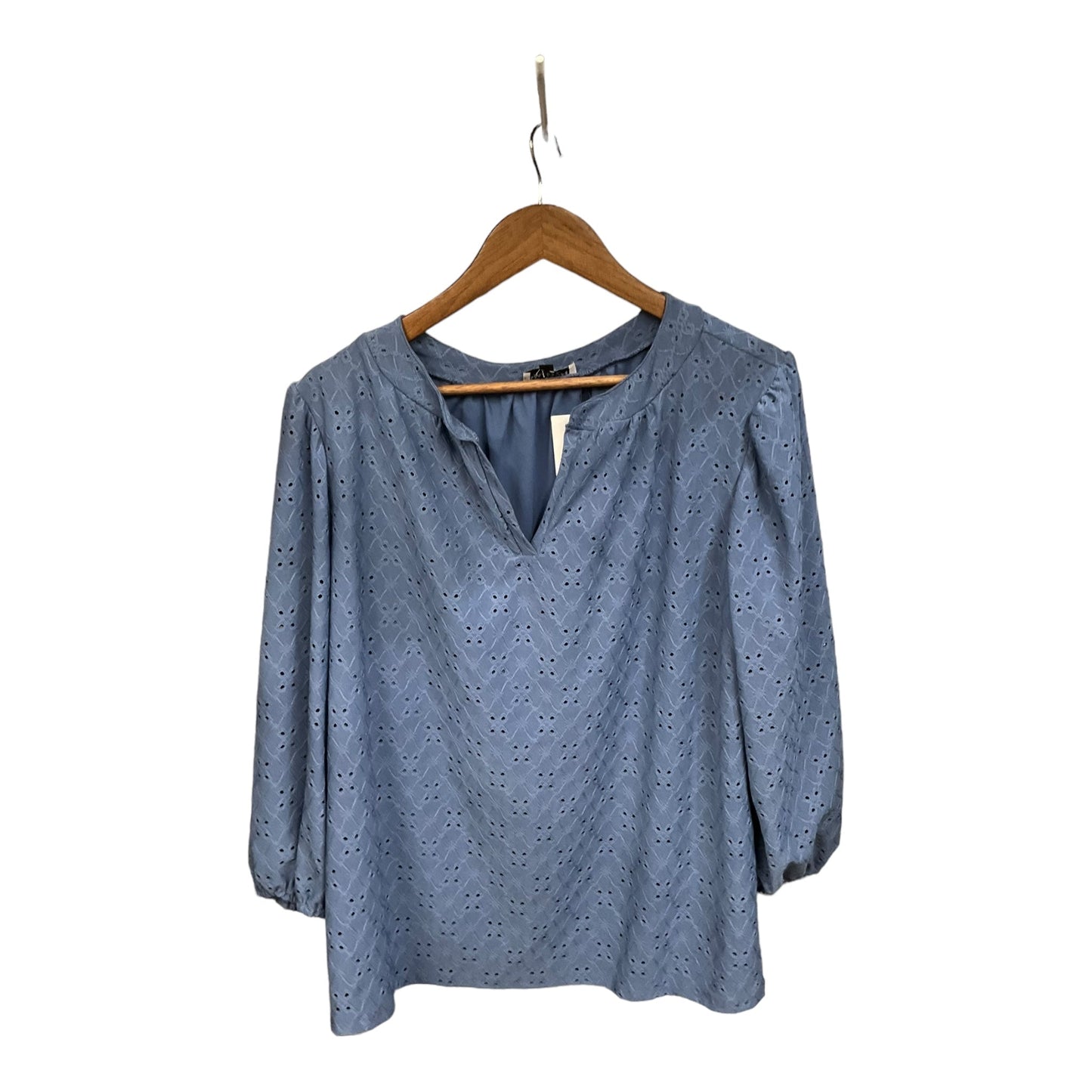 Top Long Sleeve By Thyme And Honey In Blue, Size: Xl