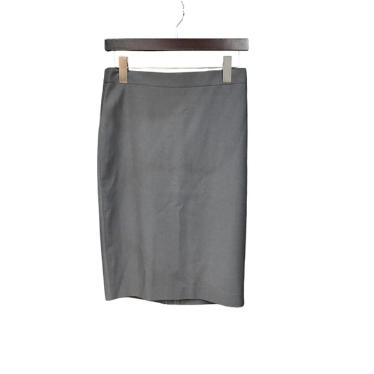 Skirt Midi By Ann Taylor In Grey, Size: Xs