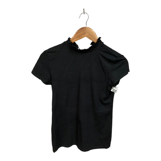 Top Short Sleeve By Tahari By Arthur Levine In Black, Size: S