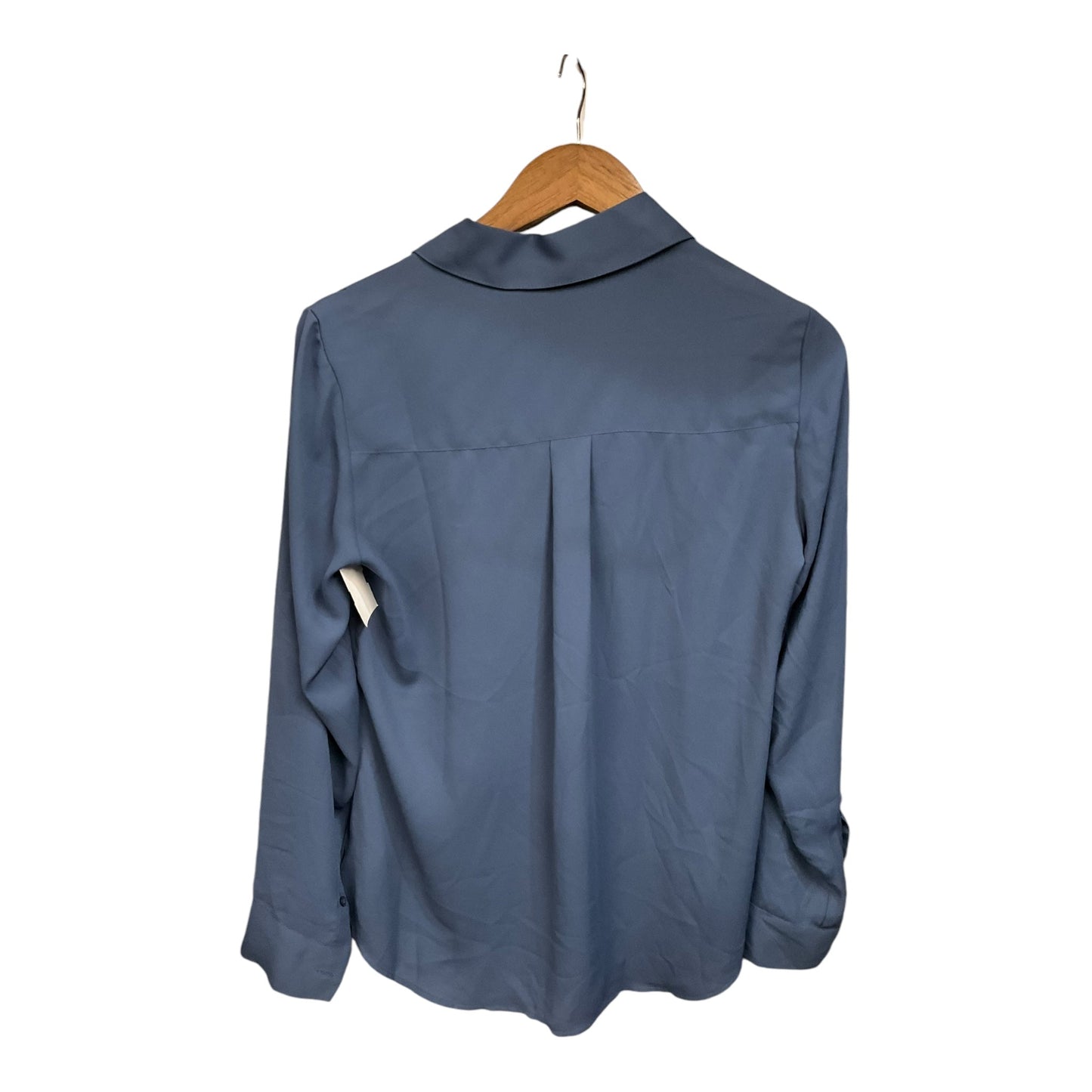 Blouse Long Sleeve By Express In Blue, Size: S