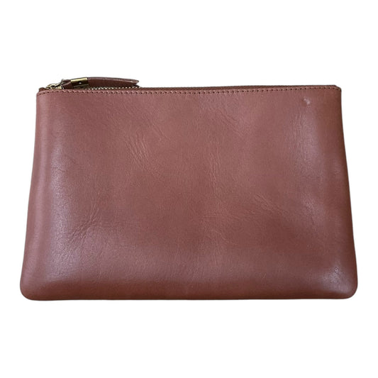 Clutch Leather By Madewell, Size: Medium