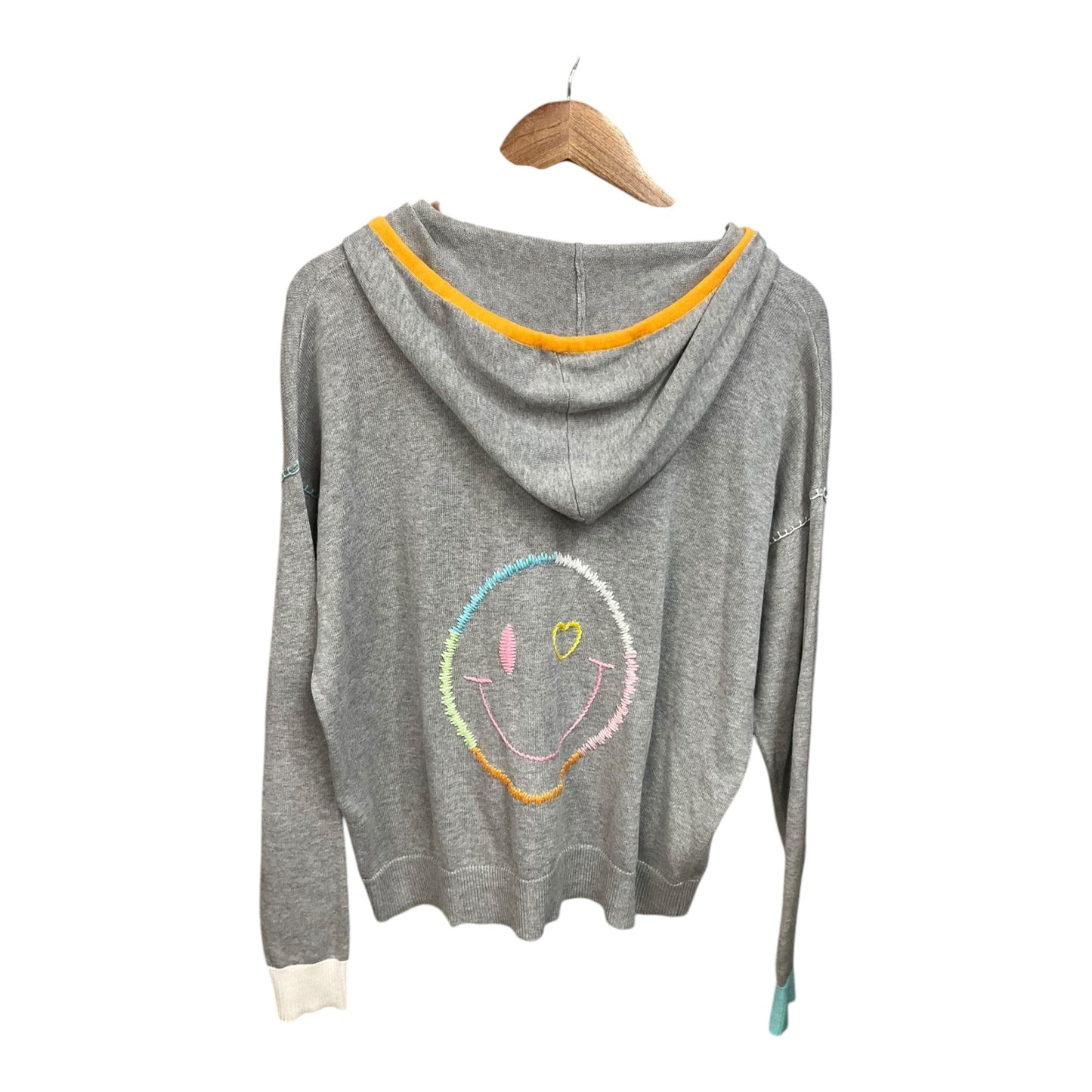 Sweatshirt Hoodie By Clothes Mentor In Grey, Size: M