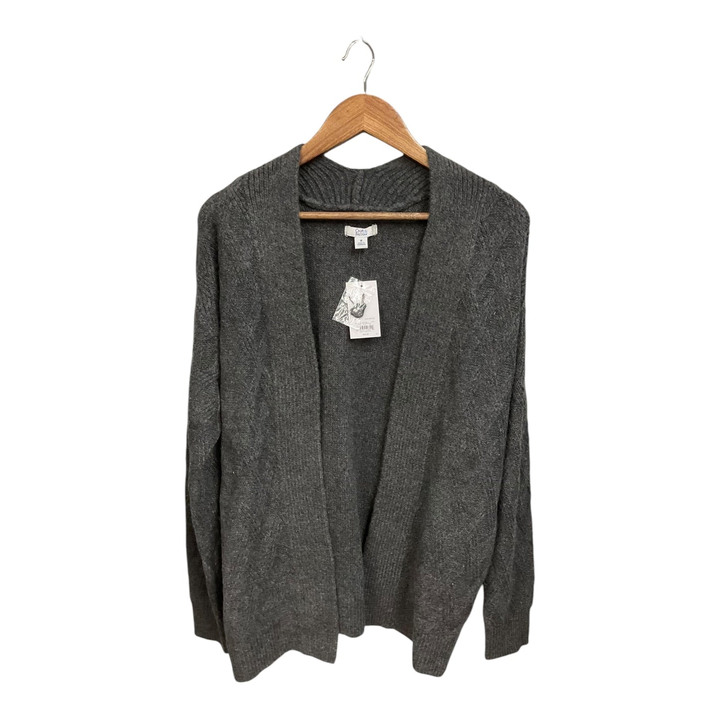 Sweater Cardigan By Croft And Barrow In Grey, Size: M