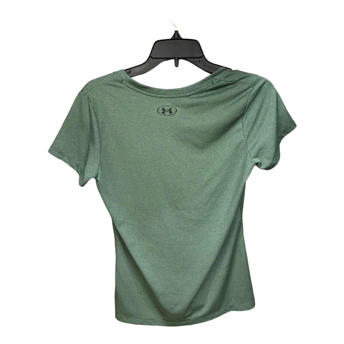 Green Athletic Top Short Sleeve Under Armour, Size Xs