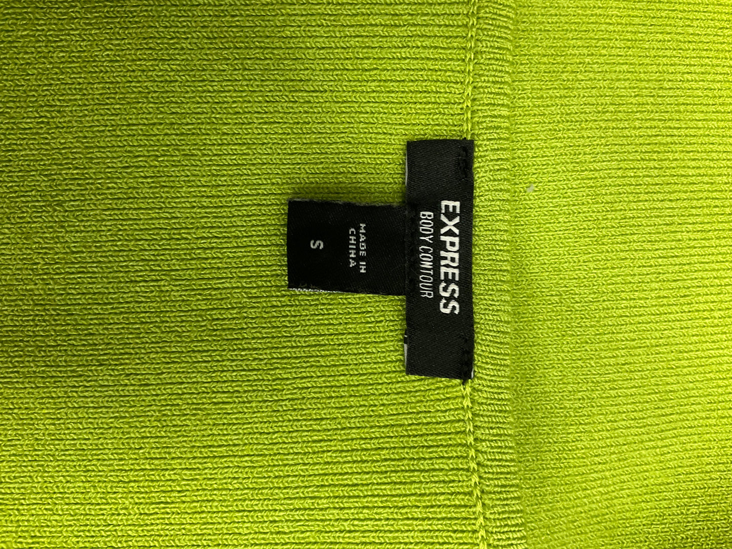 Lime Green Cardigan Express, Size S