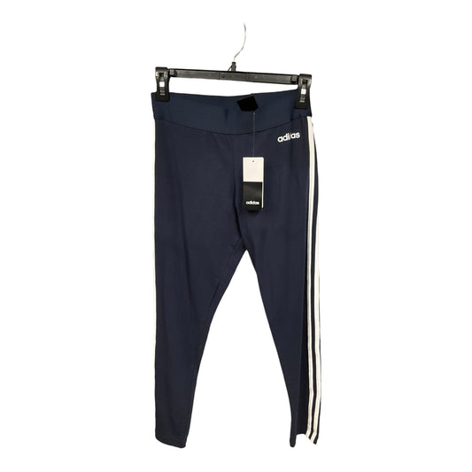 Navy Athletic Leggings Adidas, Size M