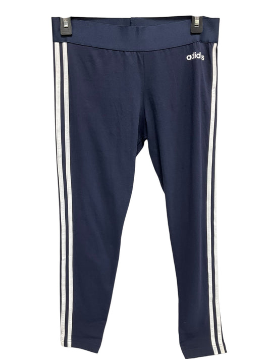 Athletic Leggings By Adidas In Navy, Size: M