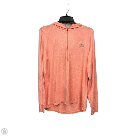 Athletic Sweatshirt Hoodie By L.l. Bean In Orange, Size: L