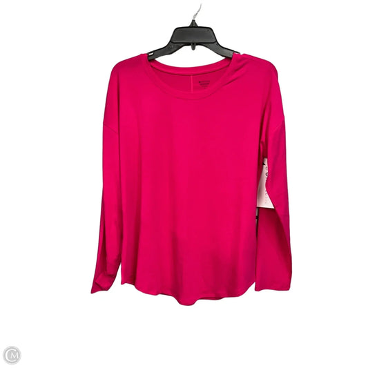 Athletic Top Long Sleeve Crewneck By Athleta In Pink, Size: M