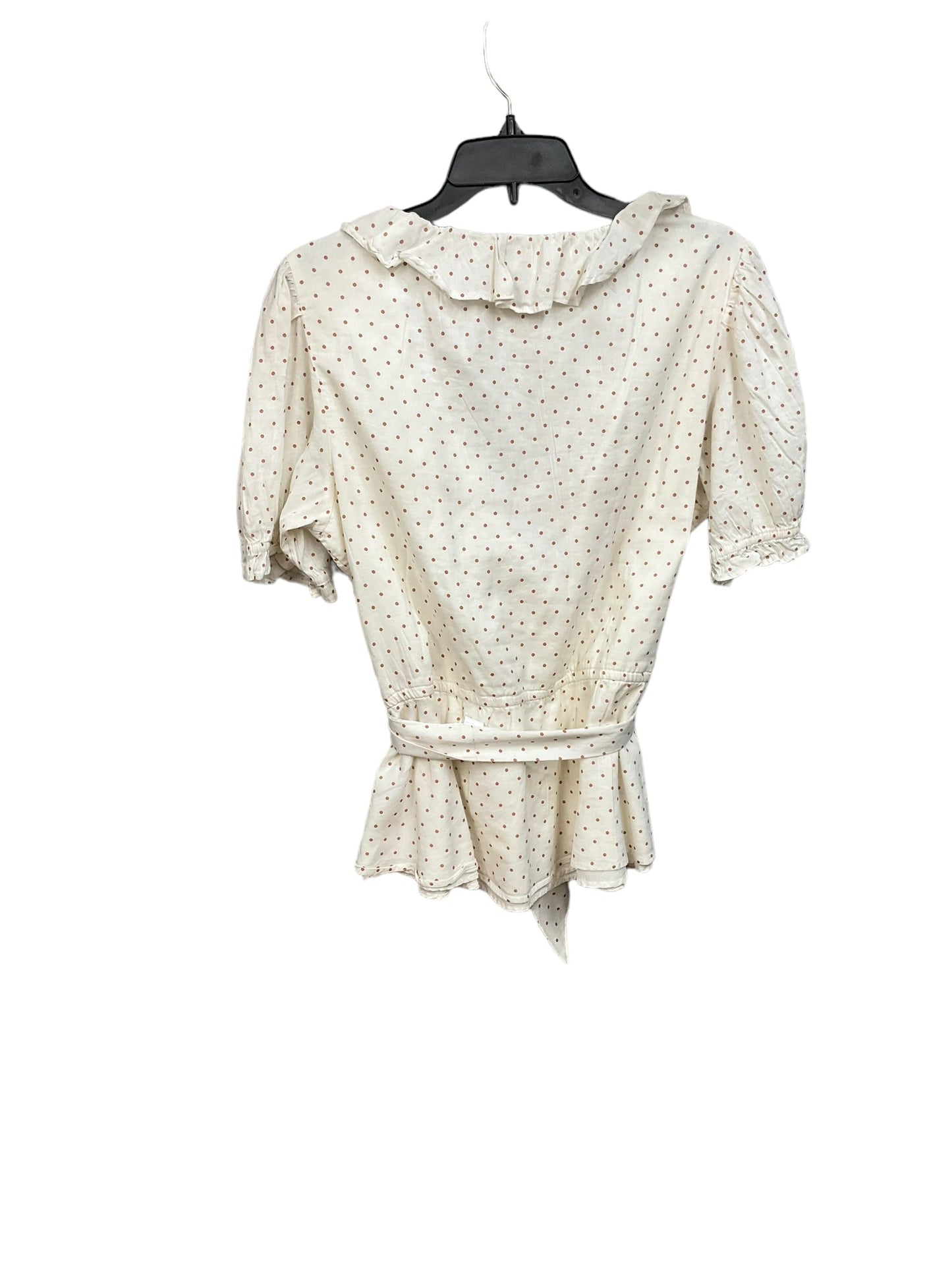 Polkadot Pattern Top Short Sleeve Lc Lauren Conrad, Size 2x