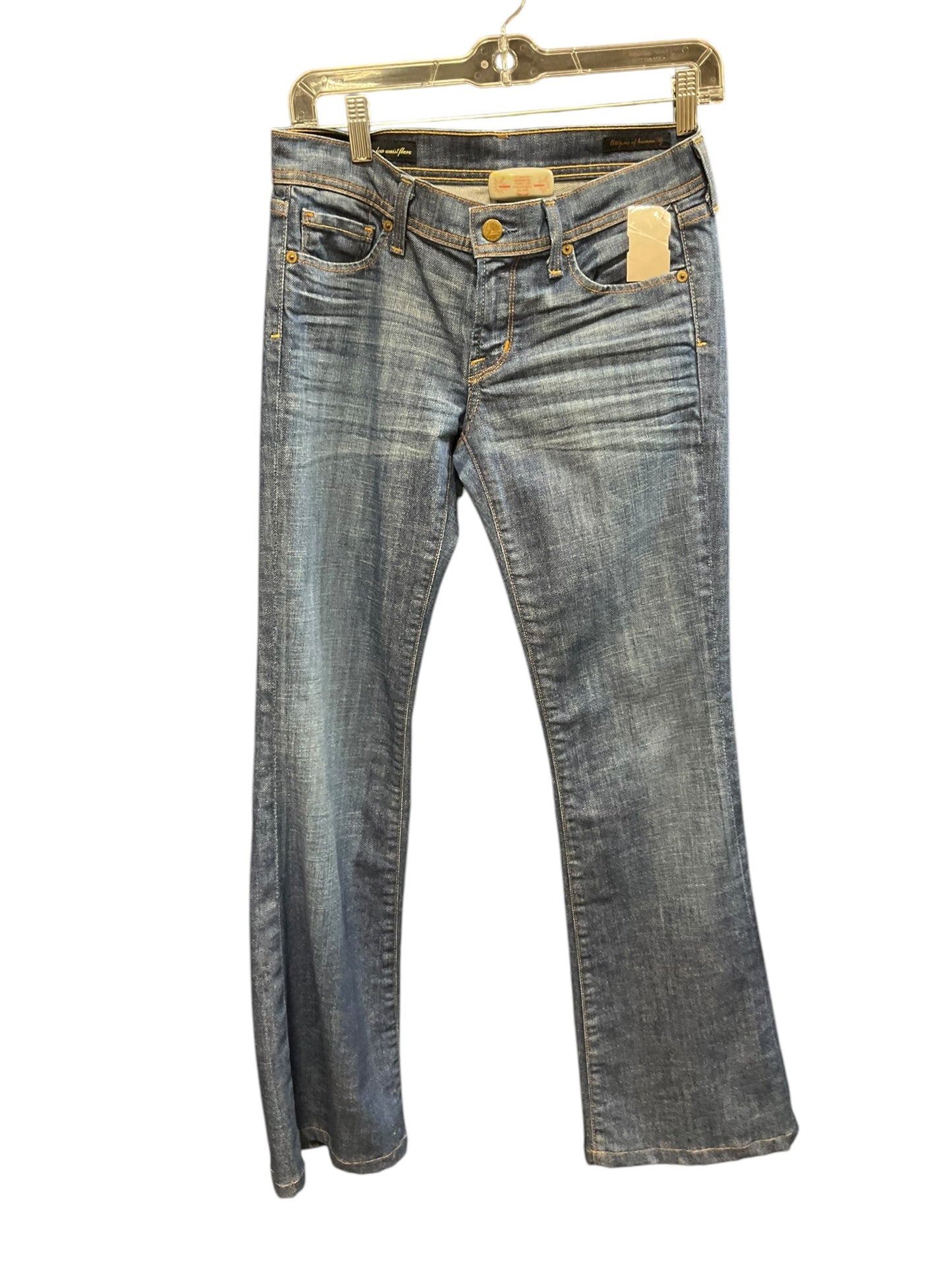 Jeans Flared By Citizens Of Humanity In Denim Blue, Size: 4