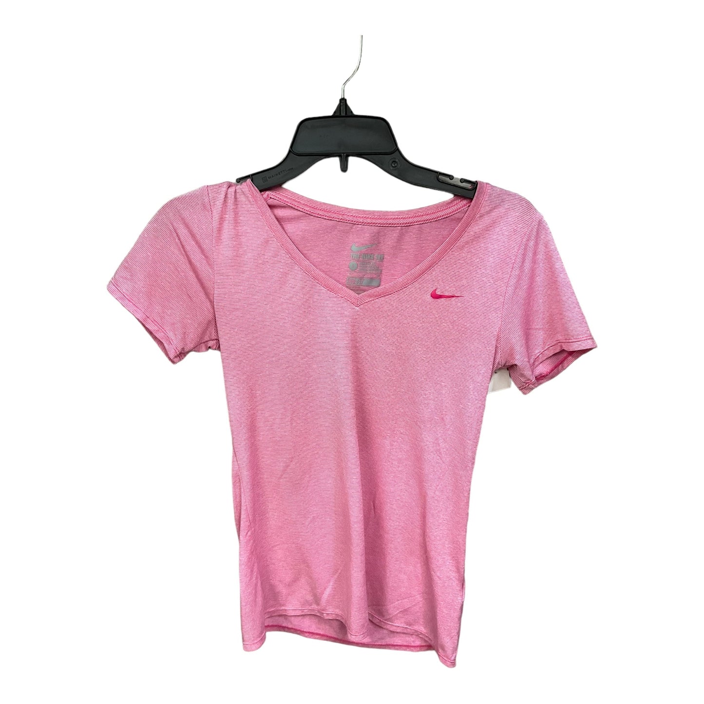 Pink Athletic Top Short Sleeve Nike Apparel, Size S