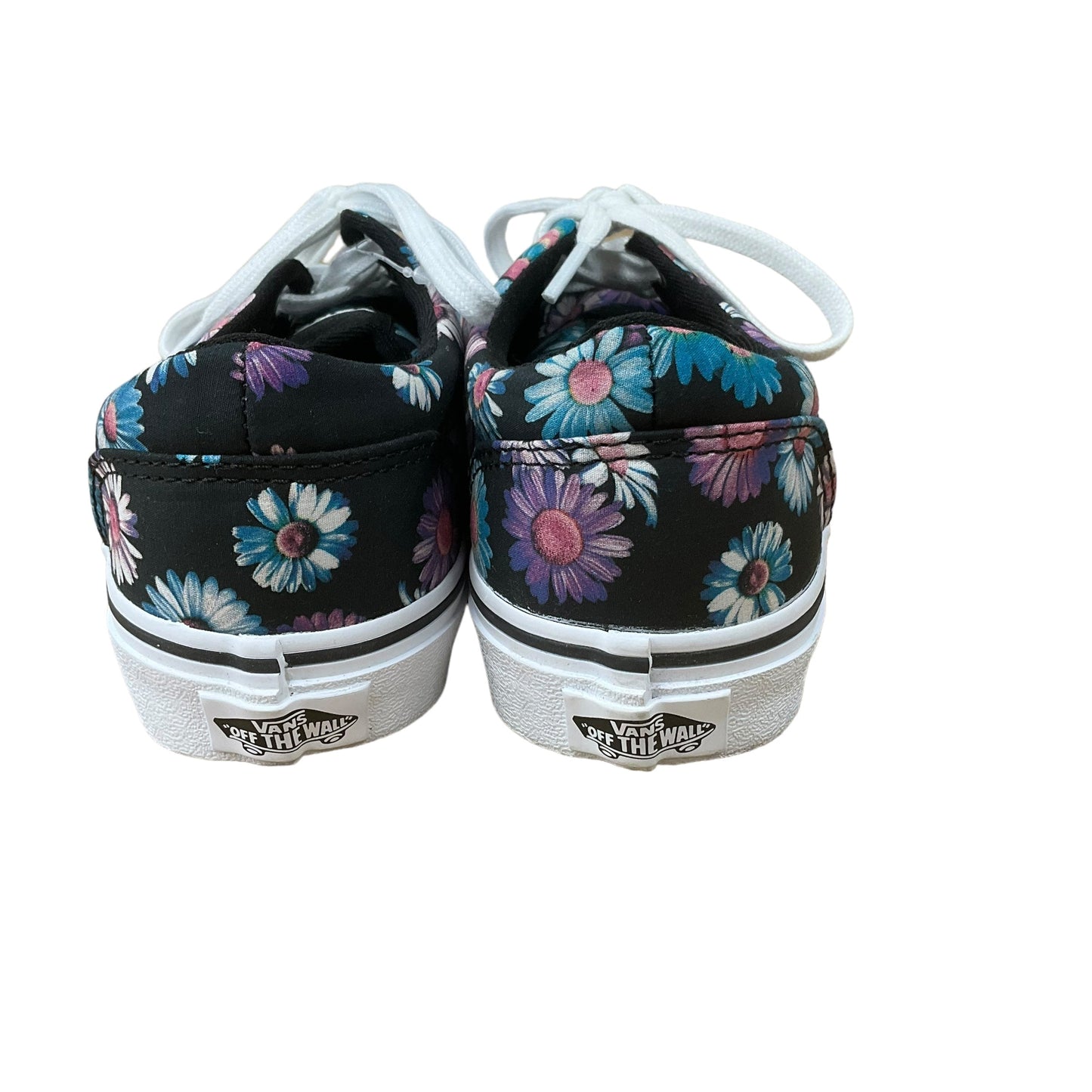Floral Print Shoes Sneakers Vans, Size 6.5